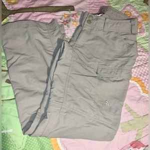The North Face Convertible Pants Shorts Mens Medium Khaki Beige Cargo Hiking